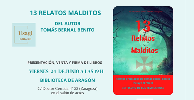 Tomás Bernal Benito presenta 13 Relatos Malditos